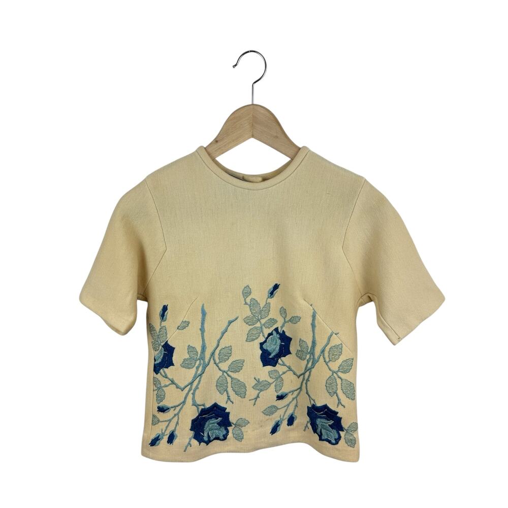 VTG Susan Thomas Wool Floral Sweater